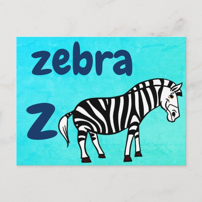 Postale z - carte flash zebra (Devant)