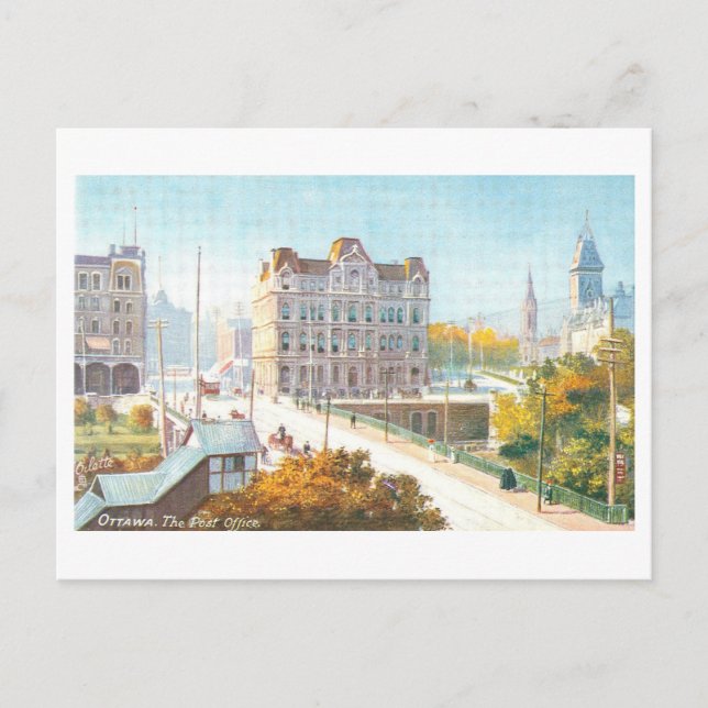 Poste à Ottawa Carte postale Vintage (Devant)