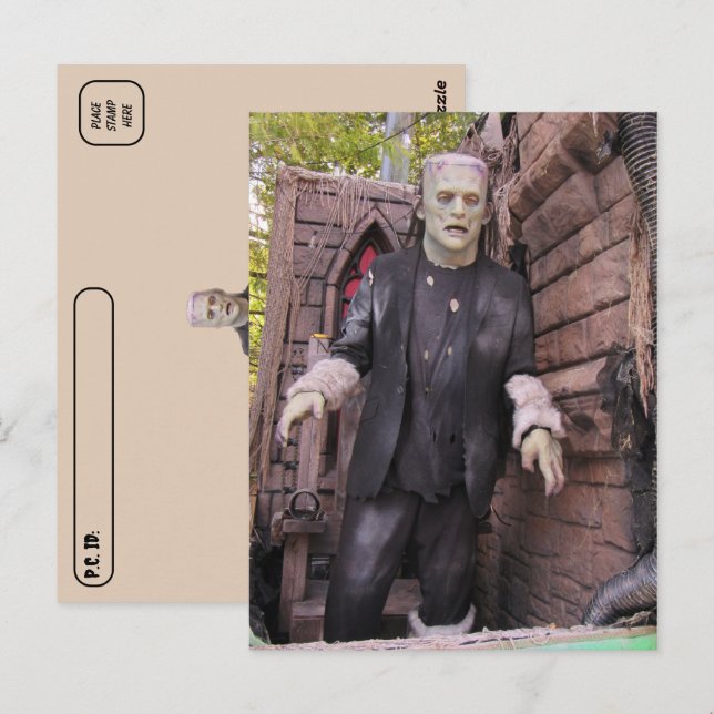 Poste - Carte postale Monster de Frankenstein (Devant / Derrière)