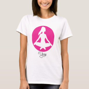 Poste de Yoga T-Shirts Femme Silhouette
