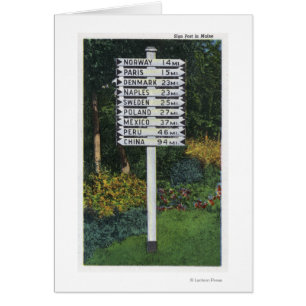 POSTE DU SIGNE DU SITE DE MARQUEUR Mile