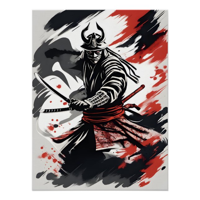 Poster 侍 の 戦 guerrier 士 samouraï (Devant)