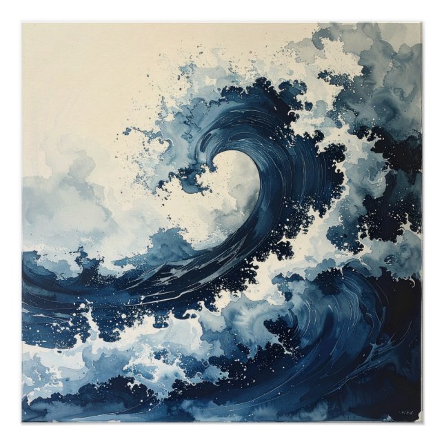 Poster 蒼の波 – The Indigo Wave (Devant)