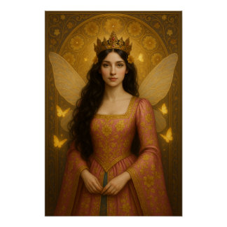 Poster 005_A fairy princess in rose pink.