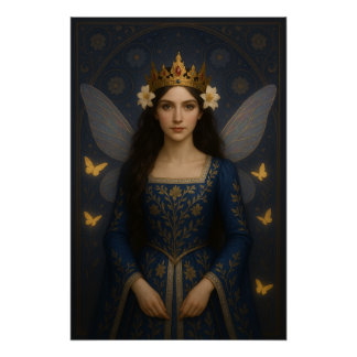 Poster 006_A fairy princess in royal blue.