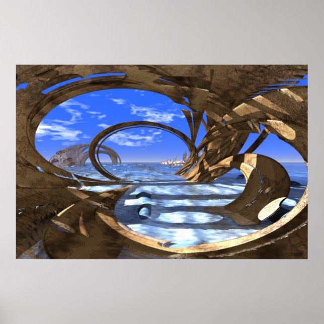 Poster #08-02 Antilles néolothiques : Grotte fractale sur (Devant)