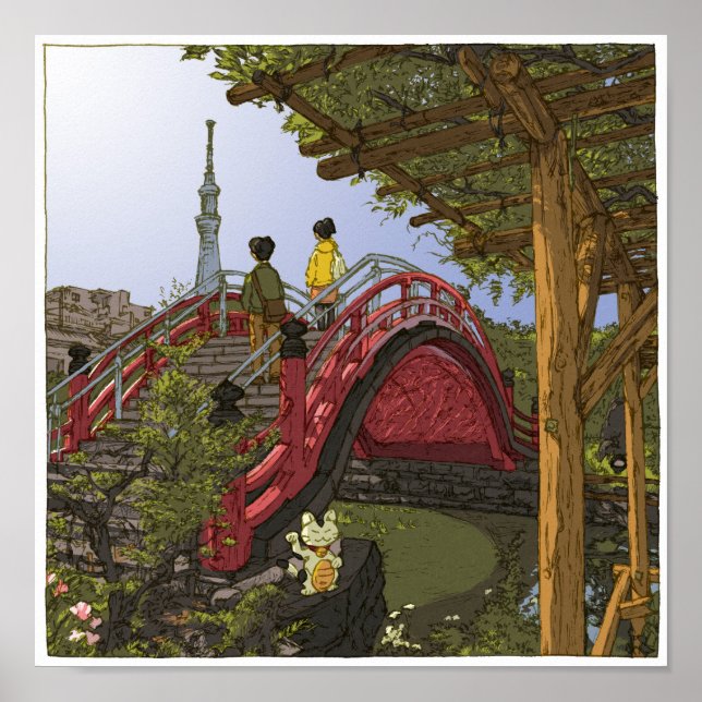 Poster 100:Kameido Tenjin/Kameido (Devant)