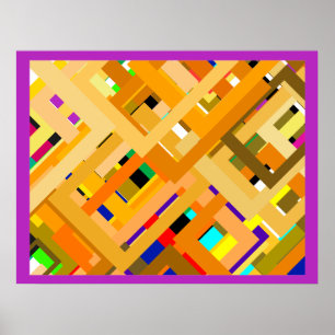 Poster 107 Cadres couleur3 jGibney Le MUSÉE Zazzle Cadeau