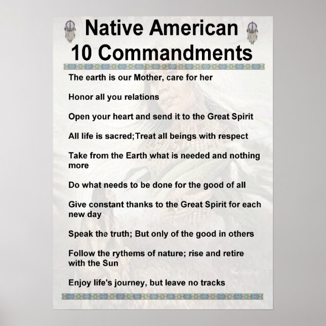 Poster 10 commandements NA (Devant)