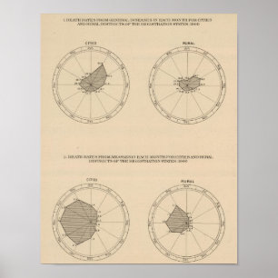 Poster 114 Deaths general diseases, measles 1900