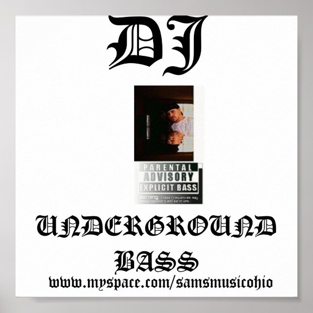 Poster 120262768973228, DJ, Underground BASS, www.my... (Devant)
