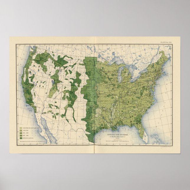 Poster 129 Taille des fermes 1900 (Devant)