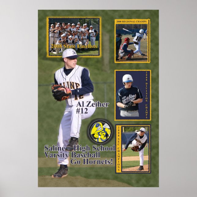 Poster #12 Al 2008 Saline Baseball (Devant)