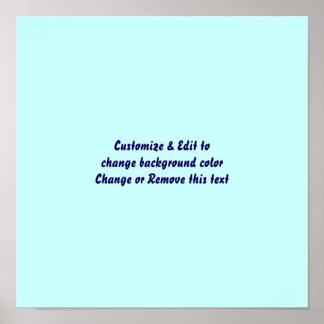 Poster 12" X 12" Blank add your image and text (Devant)
