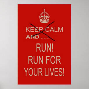 Poster - 12" x 18" - Conserver le calme et la tran