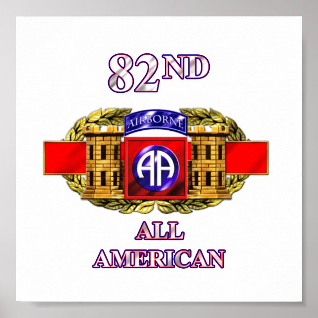 Poster 12B 82e division aéroportée (Devant)