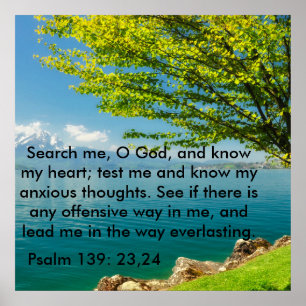 Poster 139:23 de psaume - 24