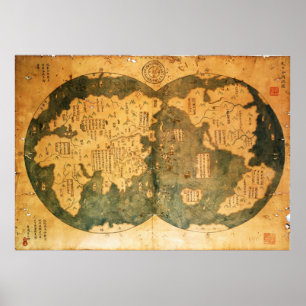 Poster 1418 Chinese World Map by Gavin Menzies