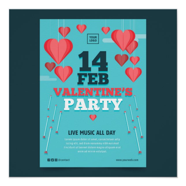 Poster 14 FEB Saint-Valentin (Devant)