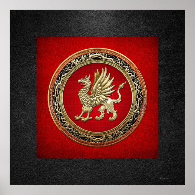 Poster [150] Griffin d'or sacré (Devant)
