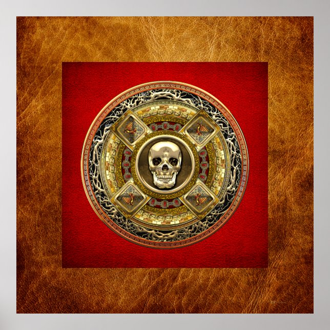 Poster [150] Mictlantecuhtli - Dieu de la mort aztèque (Devant)