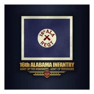 Poster 16e infanterie de l'Alabama (f10)
