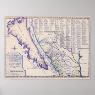 Poster 1705 poster/impression californienne et néo-mexica