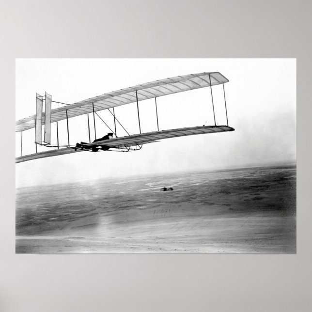 POSTER 1903 WRIGHT GLIDER TEST FLIGHT (Devant)