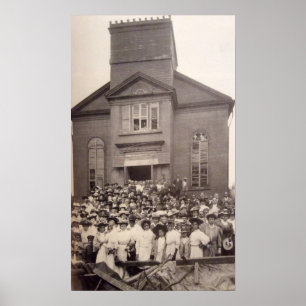 Poster 1910 Photo de l'église baptiste abyssinienne, New