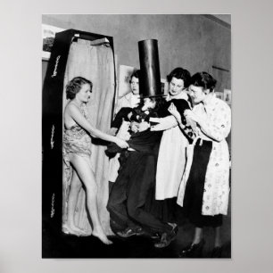 POSTER 1933 BURYING OLD MAN INTERDICTION PARTY