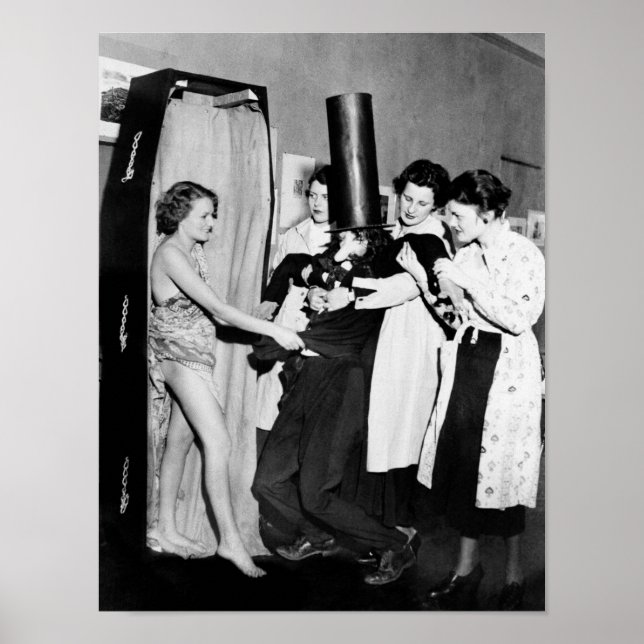 POSTER 1933 BURYING OLD MAN INTERDICTION PARTY (Devant)