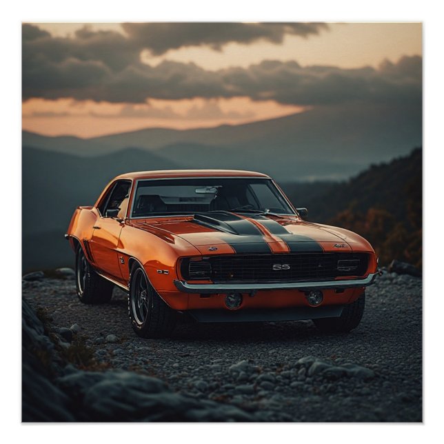 Poster 1969 Chevrolet Camaro SS/RS (Devant)