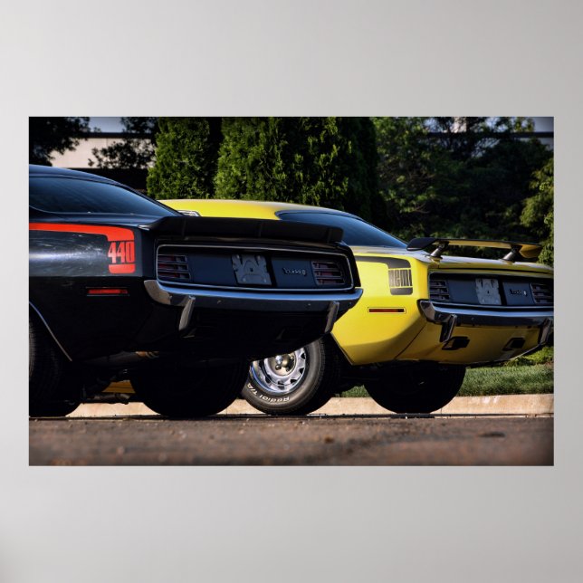 Poster 1970 Plymouth 'Cuda 440 & HEMI (Devant)