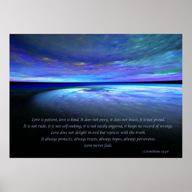 Poster 1 Corinthiens 4:8 Horizons Imprimer (Devant)
