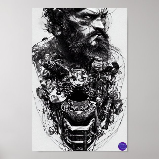 POSTER 1 DU GUERRIER ROUTIER (Devant)