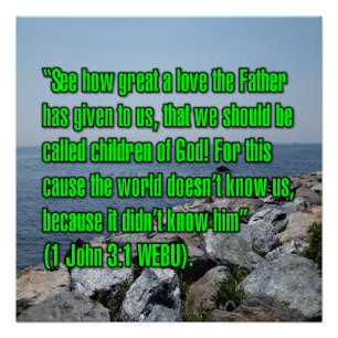 Poster 1 Jean 3:1 WEBU