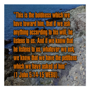Poster 1 Jean 5:14-15 WEBU