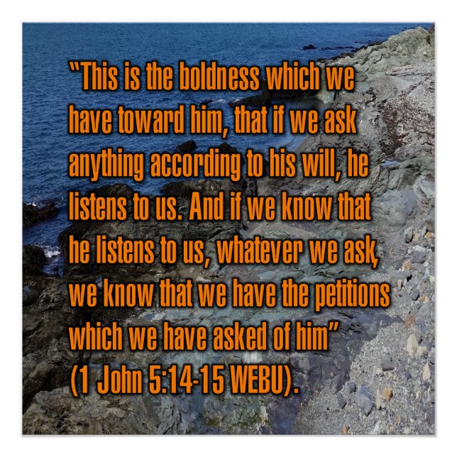Poster 1 John 5:14-15 WEBU (Devant)