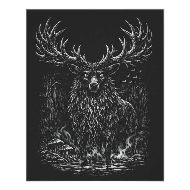 Poster 1. Le Cerf de l'Ombre par BurnsInHell (Devant)