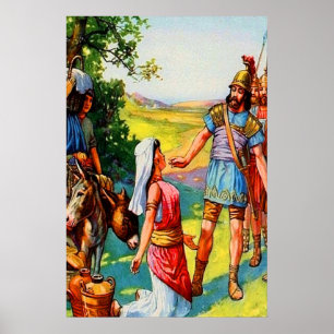Poster 1 Samuel 25 Abigail demande l'affiche du pardon