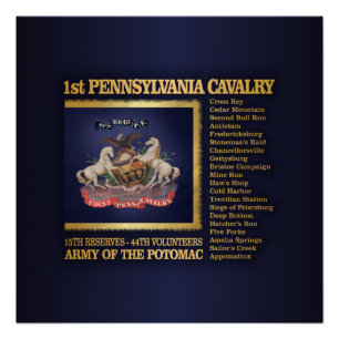 Poster 1ère Cavalerie de Pennsylvanie (BH)
