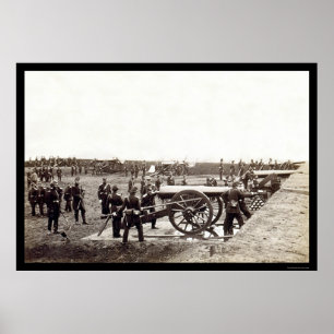 Poster 1re Artillerie lourde du Connecticut à Fort Richar