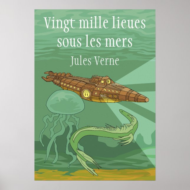 Poster 2000 lieues sous les mers - Jules Verne (Devant)