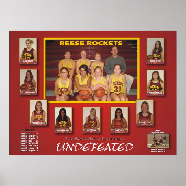 Poster 2007 Reese Rockets (Devant)