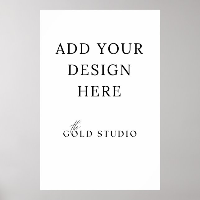 Poster 20 x 30 pouces Modèle vierge (Devant)