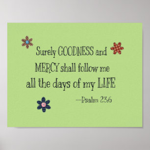 Poster 23:6 de psaume