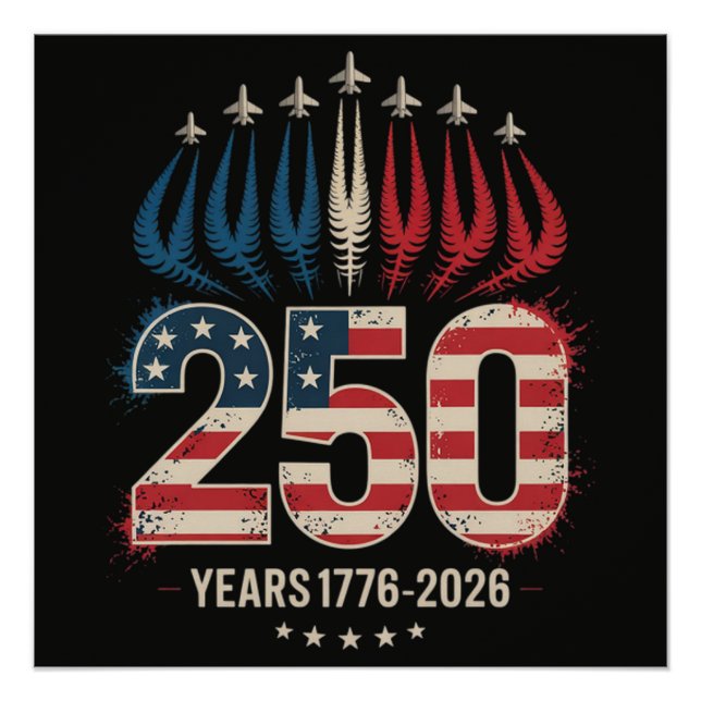 Poster 250 Ans Anniversaire Amérique (Devant)