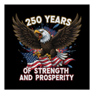 Poster 250 Ans de Force Aigle Patriotique