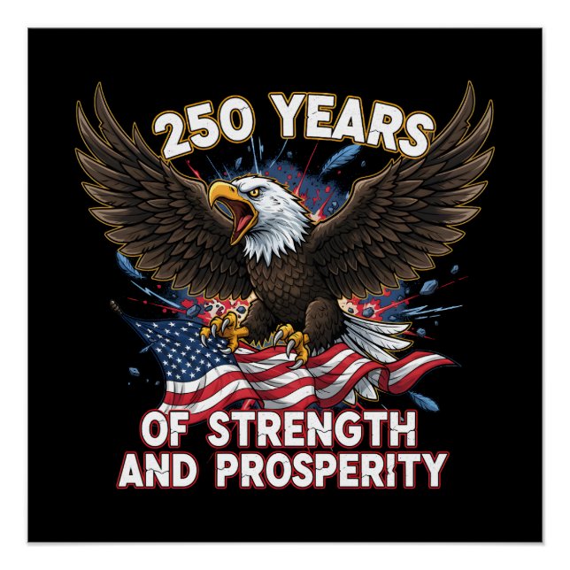 Poster 250 Ans de Force Aigle Patriotique (Devant)