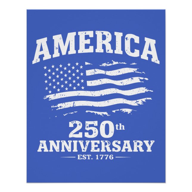 Poster 250e anniversaire de l'Amérique (Devant)